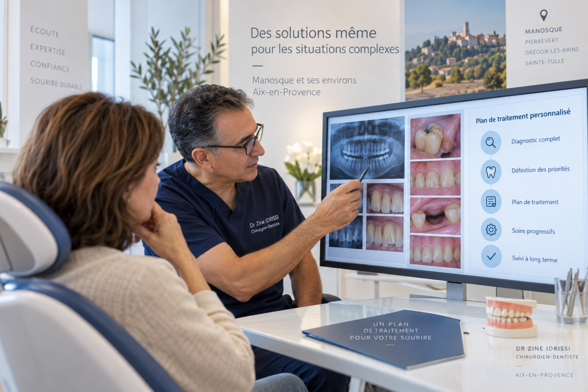 Dentiste pour cas complexe près de Manosque